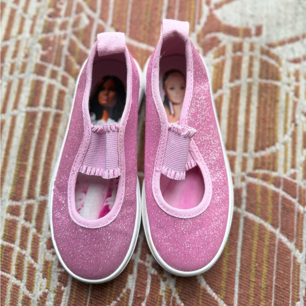 H&M Pink Barbie Brand Sneakers with White Laces and Rubber Soles